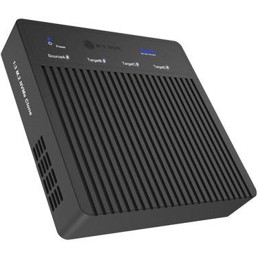 Icy box ib-4013mcl-c4 4-bays usb4® duplicator (1:3 klonen) dockingstation (zwart)