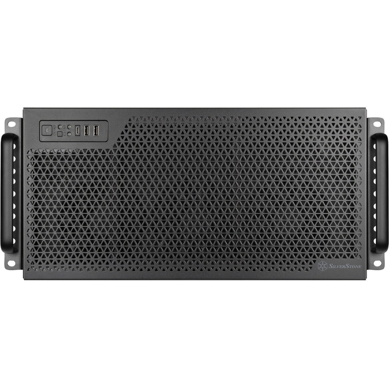 Load image into Gallery viewer, Silverstone rm52 server behuizing (zwart | 2x usb-a | 1x usb-c)
