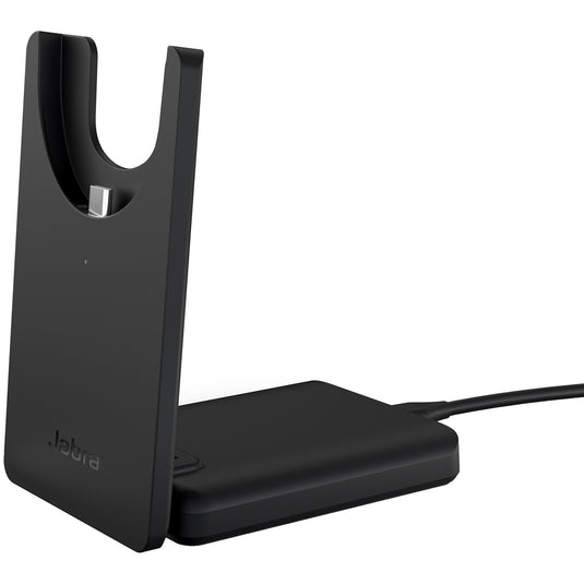 Jabra evolve2 55, incl. oplaadstandaard on-ear headset (zwart, stereo, uc, usb-a, link380a)