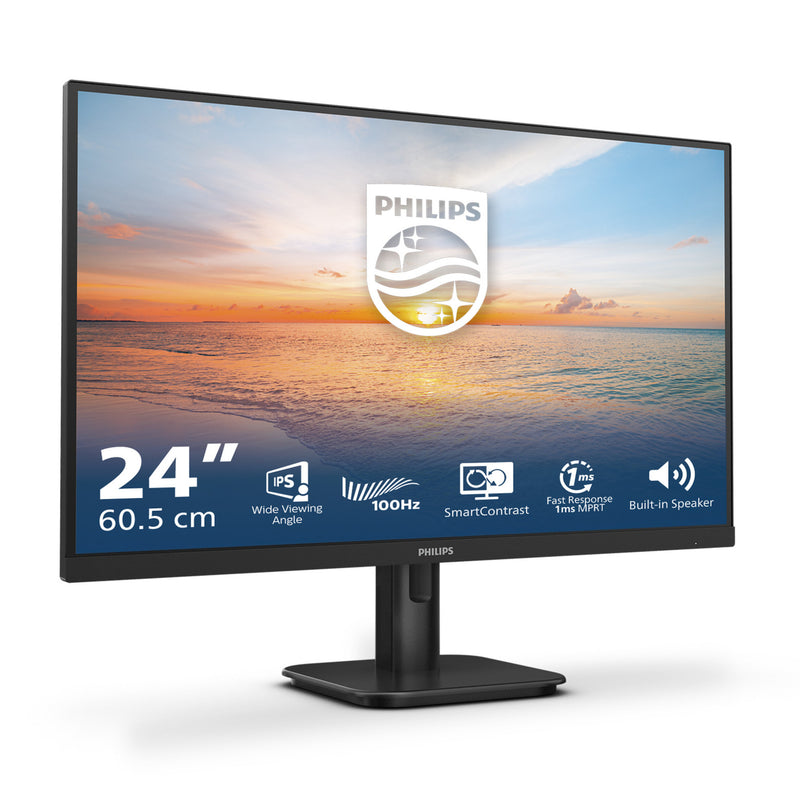 Afbeelding laden in galerijviewer, Philips 24e1n1200a 00 23.8 monitor (zwart, vga, hdmi, displayport, audio, 120 hz)
