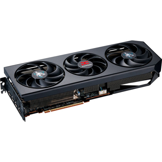 Powercolor radeon rx 9070 xt hellhound 16gb oc grafische kaart (zwart, rdna4, gddr6, 3x displayport, 1x hdmi)