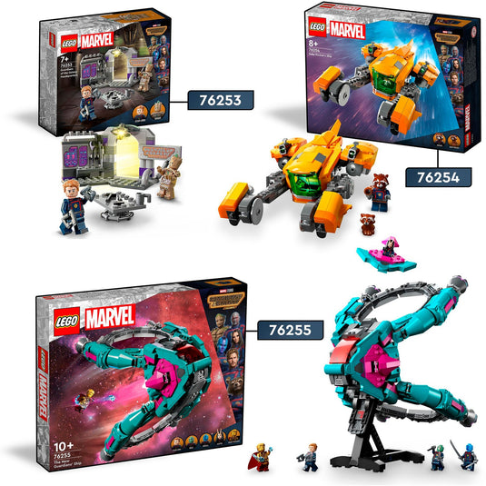 Lego marvel - het schip van baby rocket constructiespeelgoed (76254)