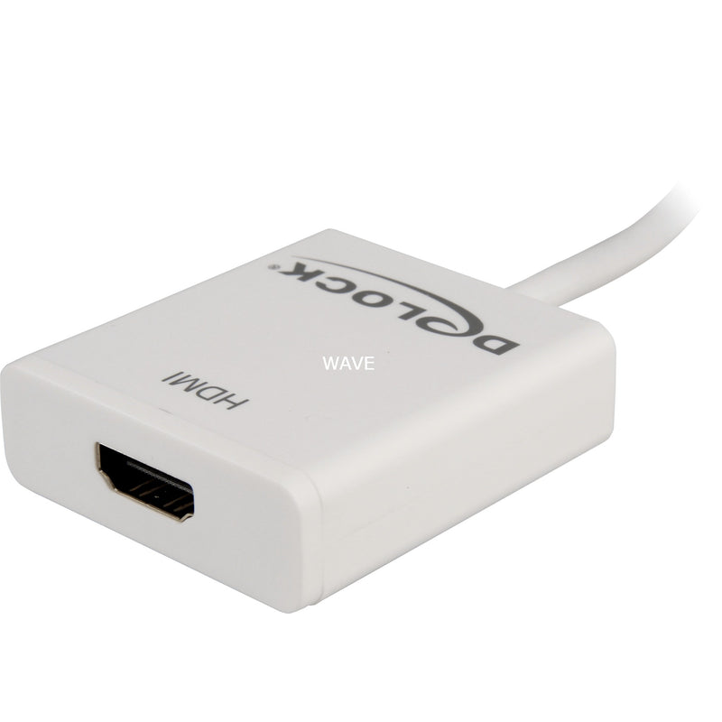 Load image into Gallery viewer, Delock mini displayport > hdmi adapter (wit, 0,2 meter, 4k)
