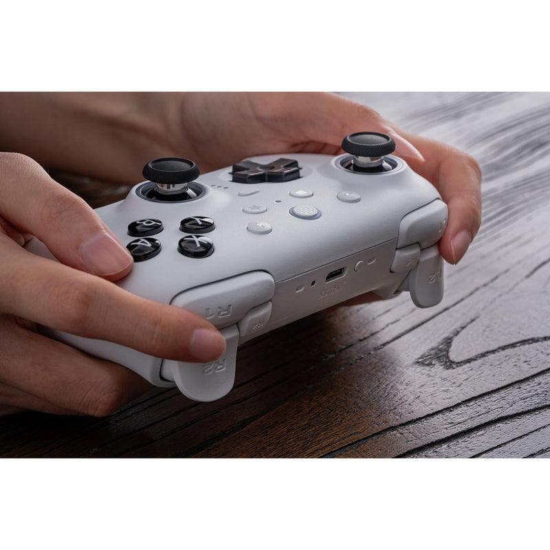 Chargez l'image dans la visionneuse de la galerie, 8bitdo ultimate 2 bluetooth controller (wit, pc, switch 2, bluetooth usb-c 2.4 ghz)
