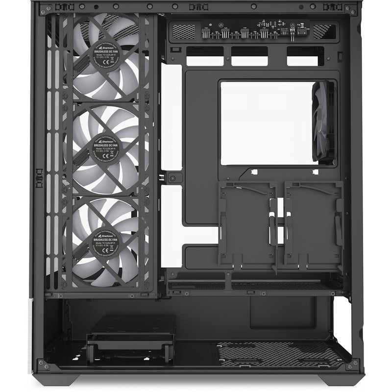 Load image into Gallery viewer, Sharkoon ak7 argb midi tower behuizing (zwart | 2x usb-a | 1x usb-c | rgb | tempered glass)
