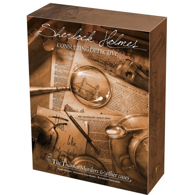 Load image into Gallery viewer, Asmodee sherlock holmes consulting detective: the thames murders other cases bordspel (engels, 1 - 8 spelers, 60 - 90 minuten, vanaf 12 jaar)

