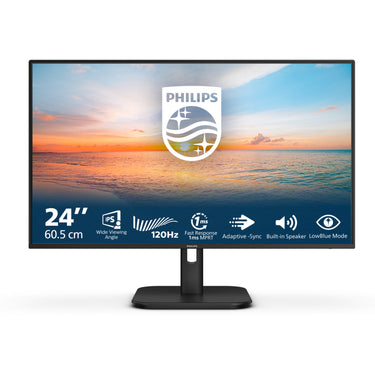 Philips 24e1n1200a 00 23.8 monitor (zwart, vga, hdmi, displayport, audio, 120 hz)