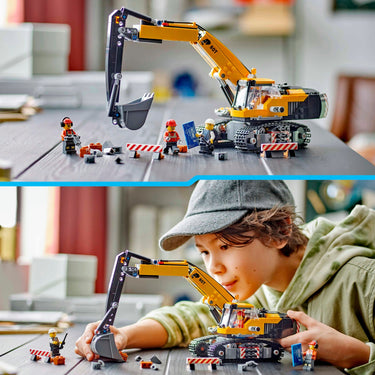 Lego city - gele graafmachine constructiespeelgoed (60420)