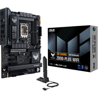 Asus tuf gaming z890-plus wifi socket 1851 moederbord (raid, 2.5gb-lan, wi-fi 7, bt, sound, atx)