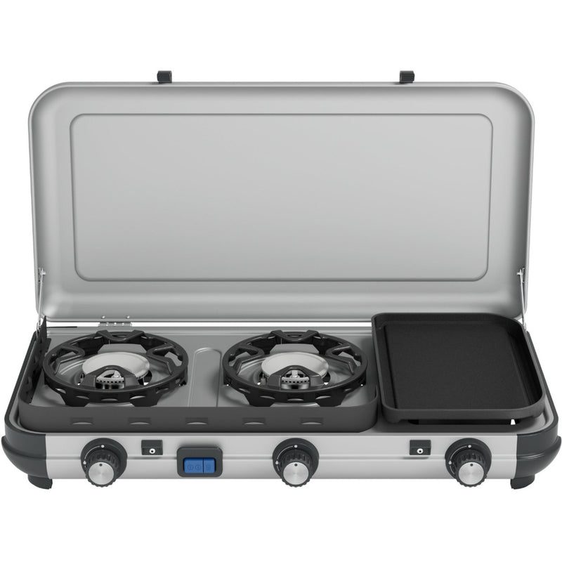Load image into Gallery viewer, Campingaz camping kitchen 2 multi cook gaskooktoestel (grijs)
