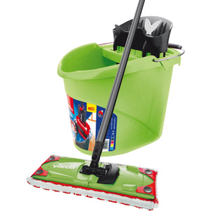 Vileda ultramat colors 2in1 complete set vloerwisser (groen zwart)
