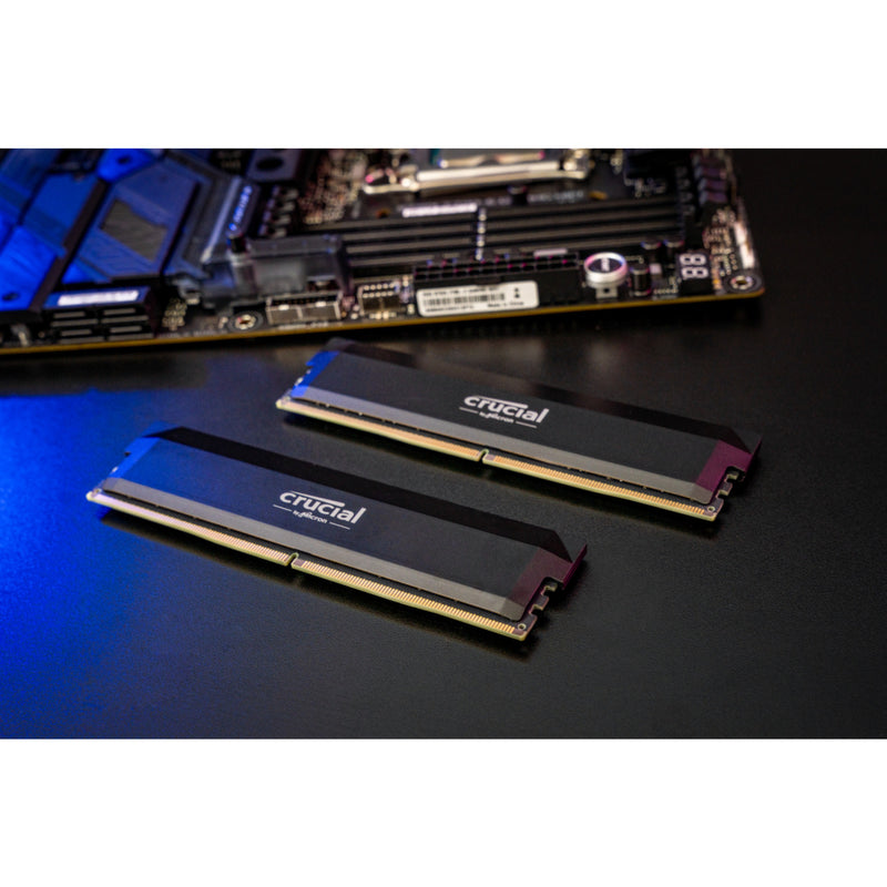 Load image into Gallery viewer, Crucial 64 gb ddr5-6000 (2x 32 gb) dual-kit werkgeheugen (zwart, cp2k32g60c40u5b, pro oc, xmp 3.0, expo)
