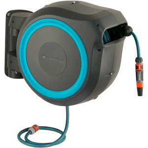 Gardena wandslangenbox rollup xl slanghaspel (grijs turquoise, 18630-20, 35 meter)