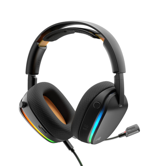 Glorious ghs eternal rgb - stereo rgb gamingheadset over-ear gaming headset (zwart, pc, ps5, ps4, switch, usb-c)