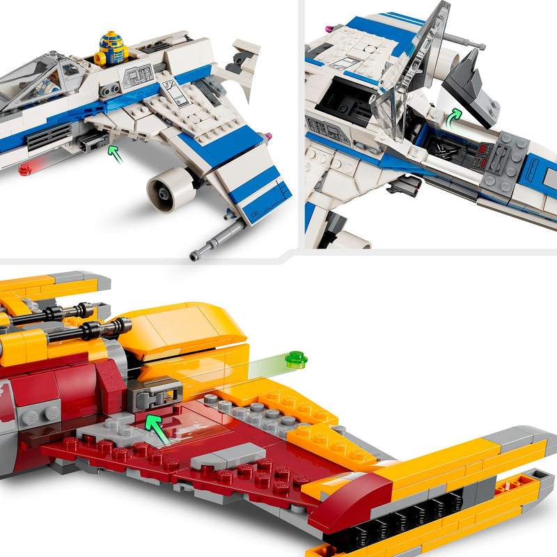 Load image into Gallery viewer, Lego star wars - new republic e-wing vs. shin hati's starfighter constructiespeelgoed (75364)
