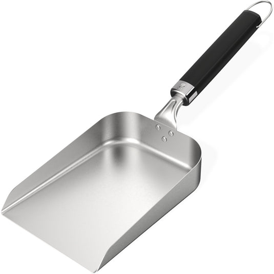 Weber schepspatel voor plancha (roestvrij staal zwart)