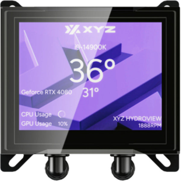 Laden Sie das Bild in Galerie -Viewer, Xyz pc gear hydroview aio 360 waterkoeling (zwart, argb, pwm)
