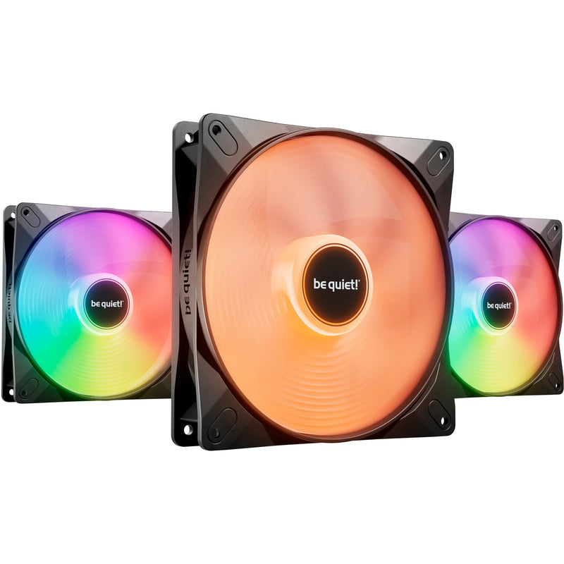 Load image into Gallery viewer, Be quiet! light wings lx pwm high-speed rgb case fans (zwart, 3 stuks, 140 x 140 x 25 mm)
