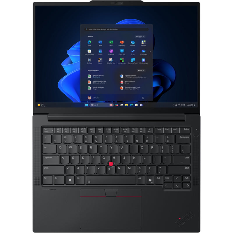 Load image into Gallery viewer, Lenovo thinkpad e14 gen 7 (21sx002hmh) 14 laptop (zwart | ultra 5 225u | intel graphics | 16 gb | 512 gb ssd)

