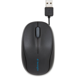 Kensington pro fit intrekbare mobiele muis (zwart, 1000dpi)