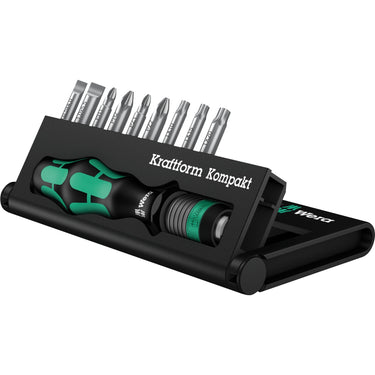 Wera kraftform kompakt 10 bitset (zwart groen, 10-delig)