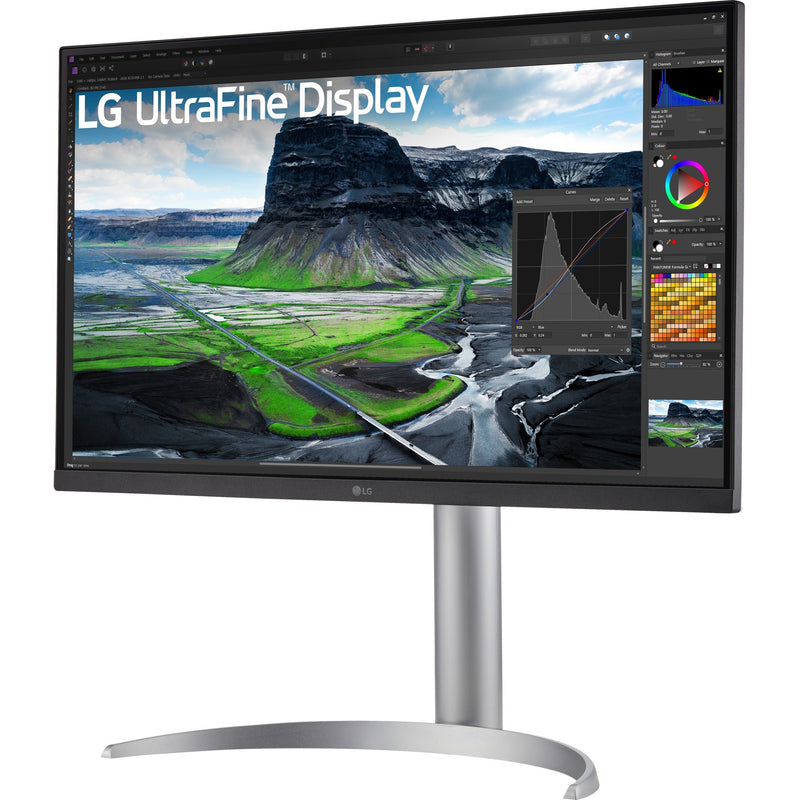 Load image into Gallery viewer, Lg ultrafine 27uq850v-w 27 4k uhd monitor (wit zilver, 2x hdmi, displayport, 2x usb-a, usb-b, usb-c)
