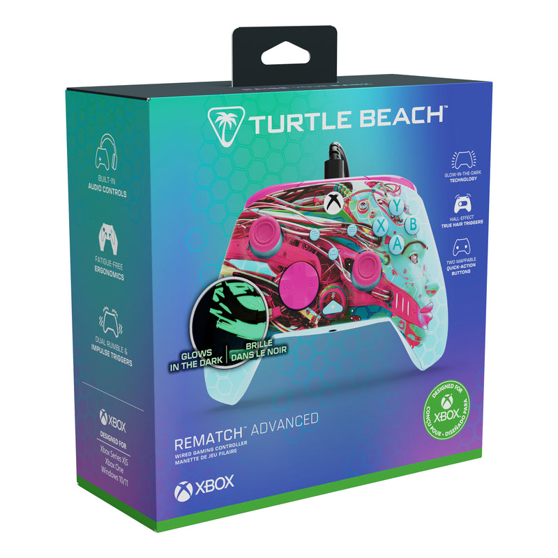 Load image into Gallery viewer, Turtle beach pdp rematch glow geavanceerde bedrade controller (android dreams, xbox serie x|s, xbox one, pc)
