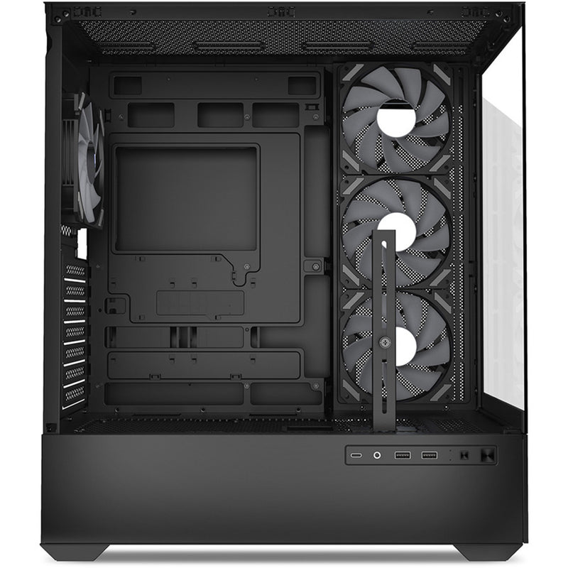 Load image into Gallery viewer, Sharkoon ak6 rgb midi tower behuizing (zwart | 2x usb-a | 1x usb-c | rgb | tempered glass)

