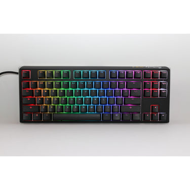 Ducky one 3 classic tkl rgb mechanisch toetsenbord (zwart, us lay-out (qwerty), cherry mx silent red, 80% (tkl), rgb leds, double-shot pbt, hot-swappable, quack mechanics)