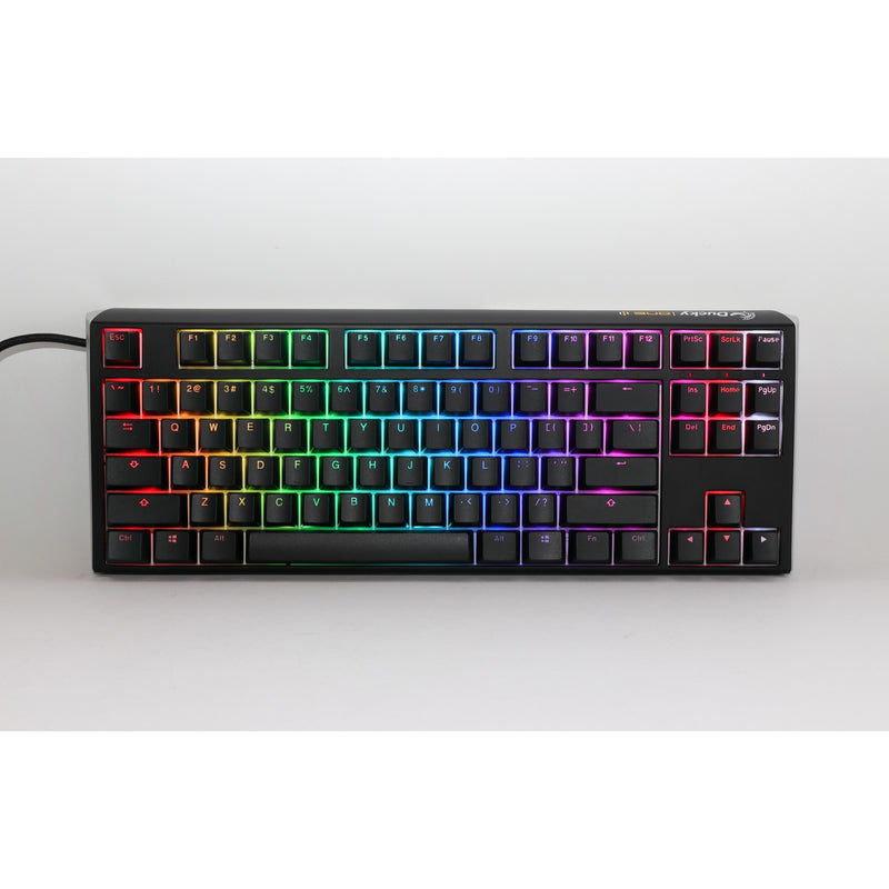 Load image into Gallery viewer, Ducky one 3 classic tkl rgb mechanisch toetsenbord (zwart, us lay-out (qwerty), cherry mx silent red, 80% (tkl) , rgb leds, double-shot pbt, hot-swappable, quack mechanics)
