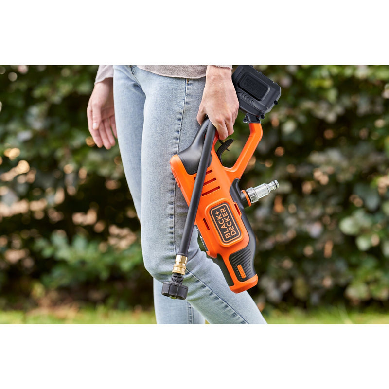 Load image into Gallery viewer, Black+decker bcpc18d1-qw 18v hogedrukreiniger (oranje zwart, 18v 2.0ah accu en oplader inbegrepen)
