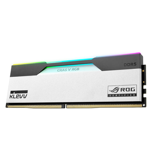 Klevv cras v rgb rog 32 gb ddr5-6200 (2x 16 gb) werkgeheugen (wit, kd5agua80-62b320p, xmp, expo)