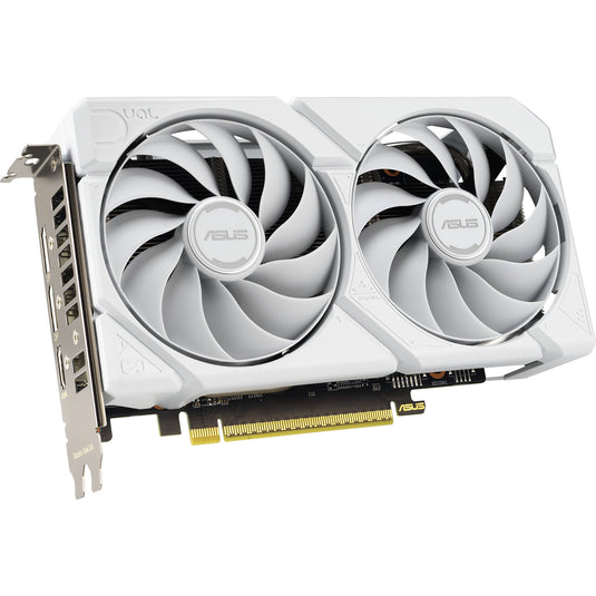 Asus radeon rx 9060 xt dual white edition 16gb grafische kaart (wit, rdna4, gddr6, 2x displayport, 1x hdmi 2.1)
