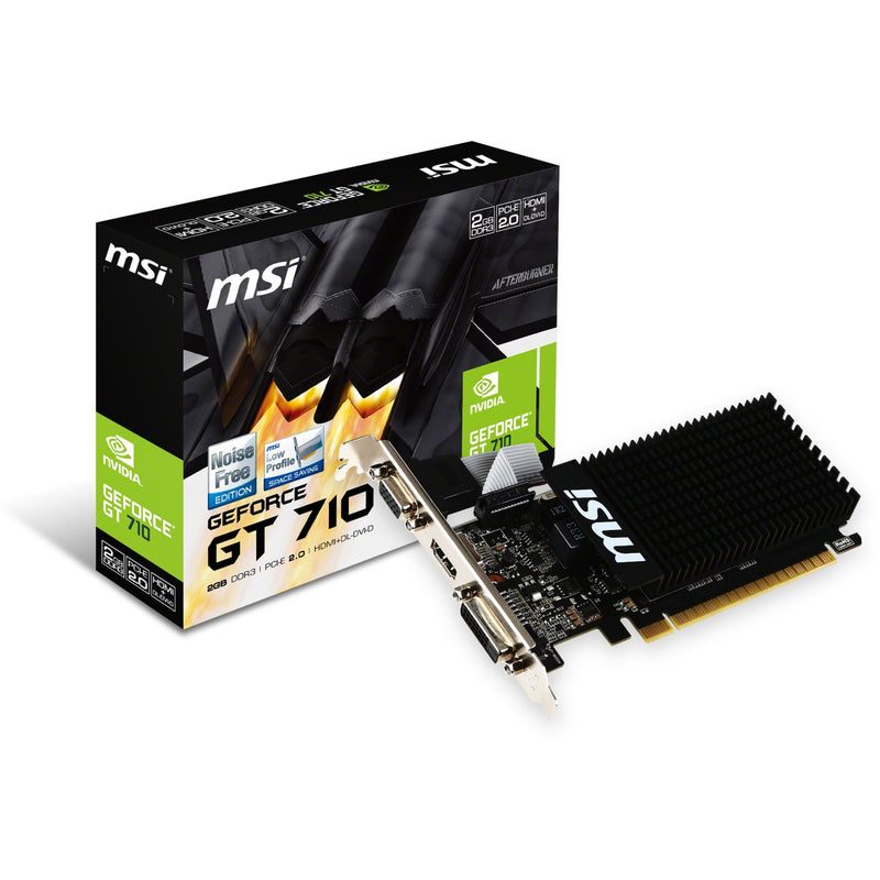 Load image into Gallery viewer, Msi gt 710 2gd3h lp grafische kaart (vga, dvi, hdmi, low-profile)
