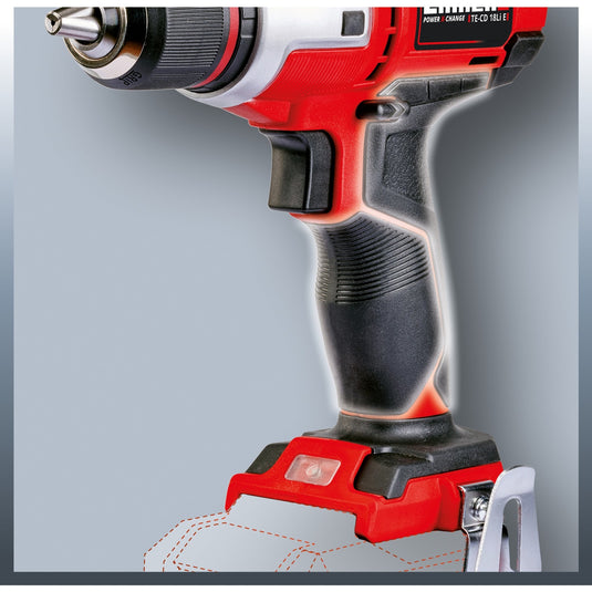 Einhell accu boor- schroefmachine te-cd 18 li e solo schroeftol (rood zwart, accu en oplader niet inbegrepen)