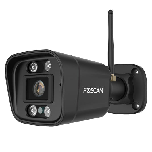 Foscam v8p, 4k 8mp dual-band wifi beveiligingscamera (zwart, met geluid- en lichtalarm)