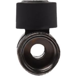 Alphacool 2-way kogelkraan g1 4 nickel kraanstuk (zwart)