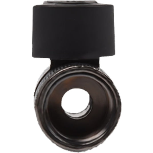 Alphacool 2-way kogelkraan g1 4 nickel kraanstuk (zwart)