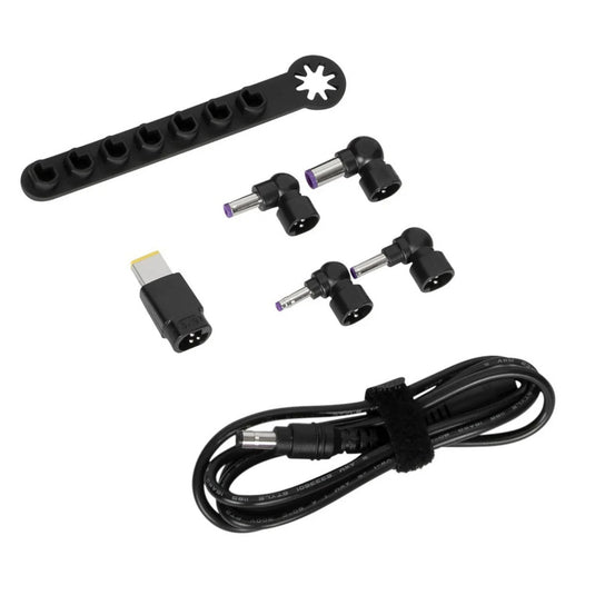 Targus 90 w legacy accessoireset (dc-kabel naar tip + 5 tips + opberghouder) adapter (zwart, voor dockingstations)