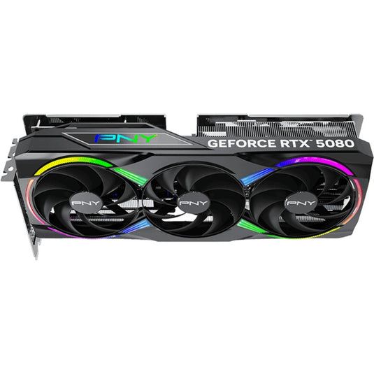Pny geforce rtx 5080 argb oc grafische kaart (dlss 4, 3x displayport, 1x hdmi 2.1)