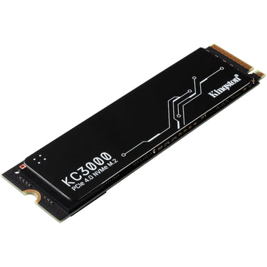 Kingston kc3000 2 tb ssd (zwart, skc3000s 2048g, pcie 4.0 nvme, m.2 2280)