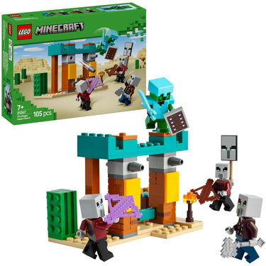 Lego minecraft de illagers in de woestijn gamingset voor kinderen - 21267
