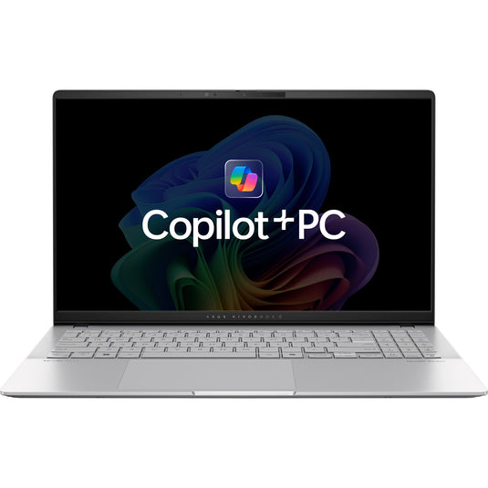 Asus vivobook s 15 oled s5507qa-ma006w 15.6 copilot+ pc 15.6 laptop (zilver | snapdragon x elite x1e-78-100 | qualcomm adreno | 16 gb | 1 tb ssd | 120 hz)