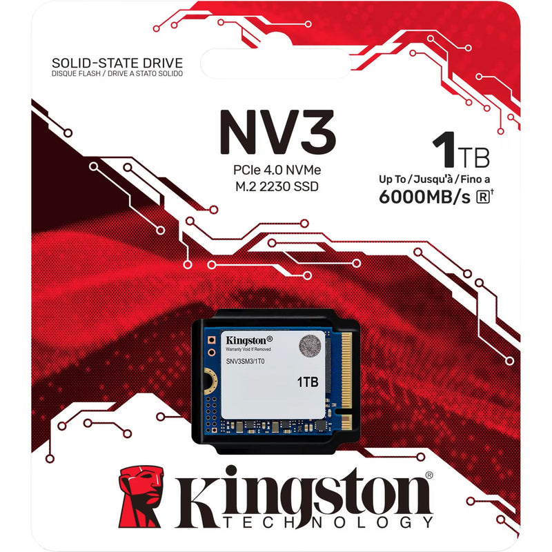 Load image into Gallery viewer, Kingston nv3 1 tb ssd (pcie 4.0 x4, nvme, m.2 2230)
