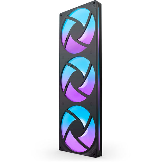 Nzxt f420 rgb core case fans (zwart, 3 stuks, 420 x 140 x 26 mm)