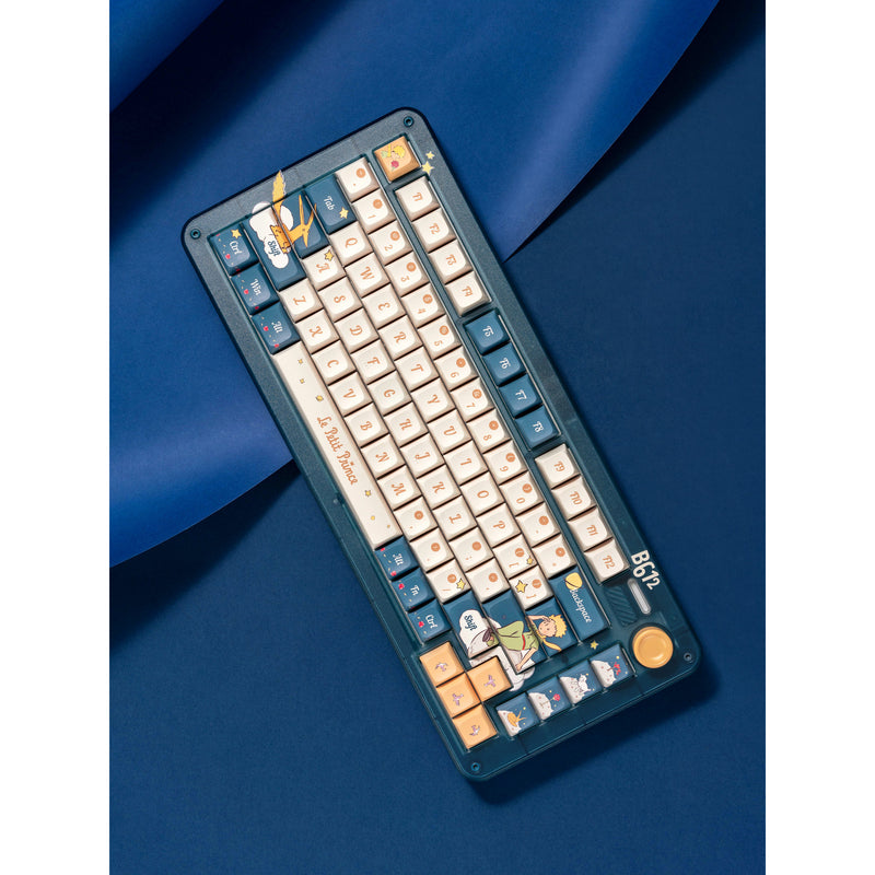 Load image into Gallery viewer, Iqunix zx75 sky encounter wireless mechanical keyboard (blauw, us lay-out (qwerty), gateron red, 75%, rgb leds, hot-swappable, double-shot pbt, 2.4ghz | bluetooth 5.1 | usb-c)
