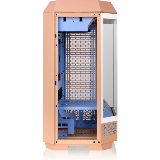 Thermaltake the tower 300 - peach fuzz mini tower behuizing (perzik | 3x usb-a | tempered glass)