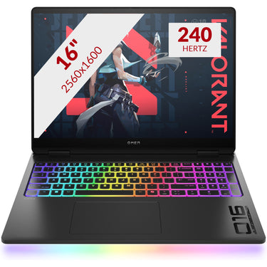 Omen max gaming laptop 16-ah0017nd (b9fj2ea) 16 gaming laptop (zwart | ultra 9 275hx | rtx 5070 | 32 gb | 2 tb ssd | oled | 240 hz)