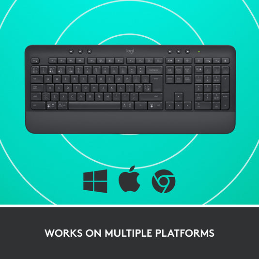 Logitech signature k650 wireless comfort toetsenbord (grafiet, us-international)