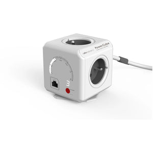 Allocacoc powercube extended | wifi | stekkerdoos stekkerdoos (wit grijs, belgië | frankrijk)